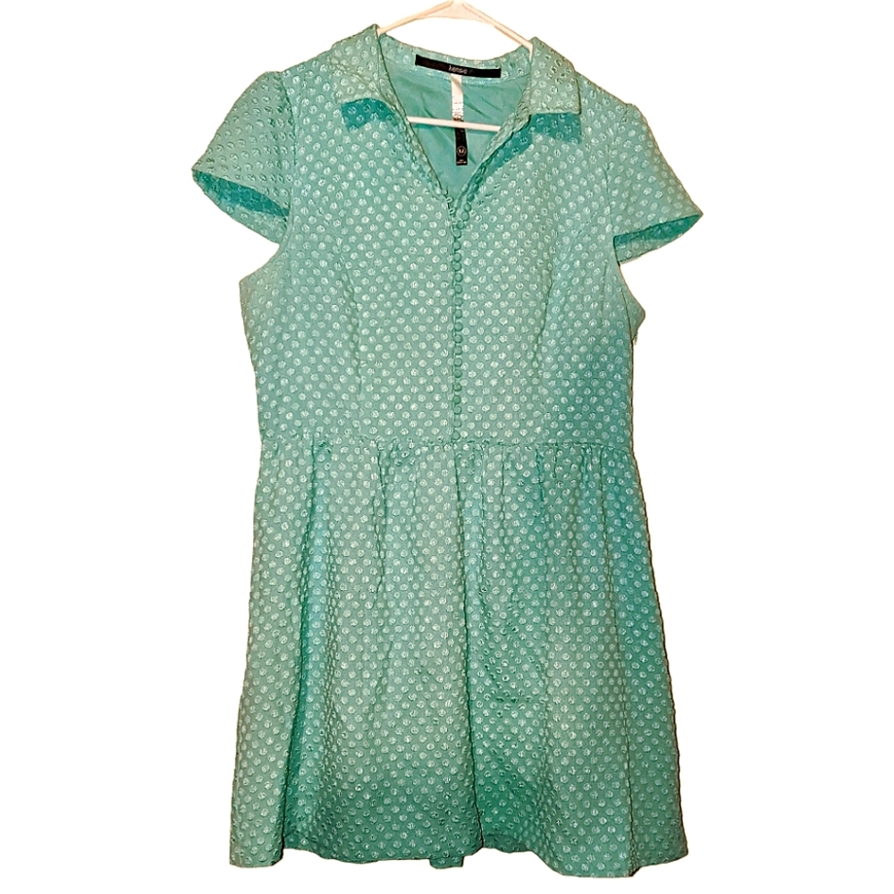 Kensie Button Up Fit & Flare Dress